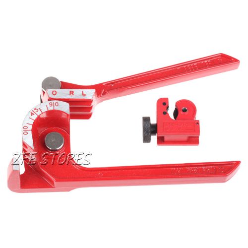 3in1 90°Tube Pipe Bender 1/4 5/16 3/8 Brake Fuel Pipe With Mini Tube Cutter New