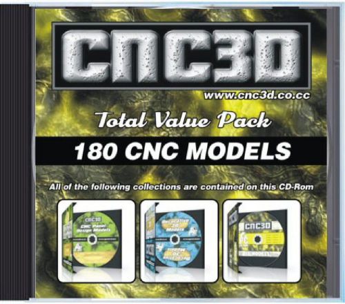 Over 180 3D CNC Relief Models (NEW!) Factory Sealed STL DXF EPS NO RESERVE!!