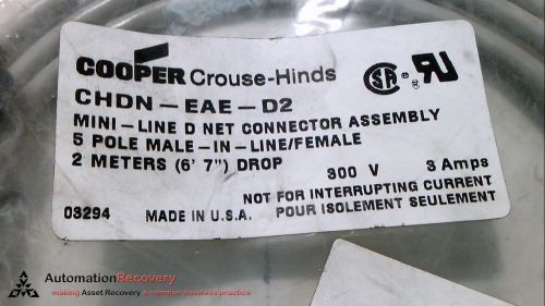 COOPER CROUSE-HINDS CHDN-EAE-D2; MINI-LINE D NET CONNECTOR ASSEMBLY, NEW