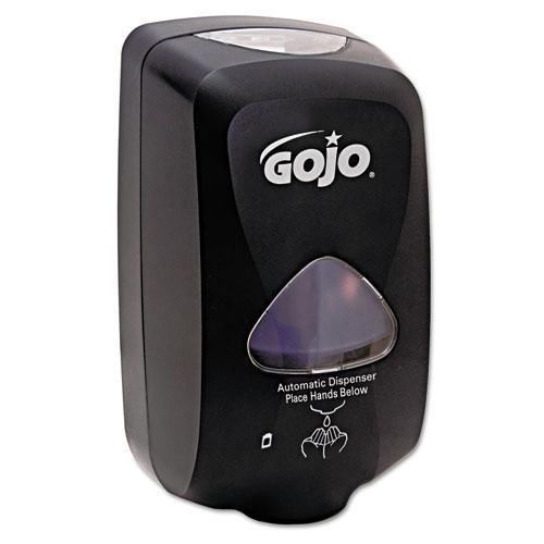 New gojo goj 2730-12 tfx foam soap dispenser, 1200ml, 6w x 4d x 10-1/2h, black for sale