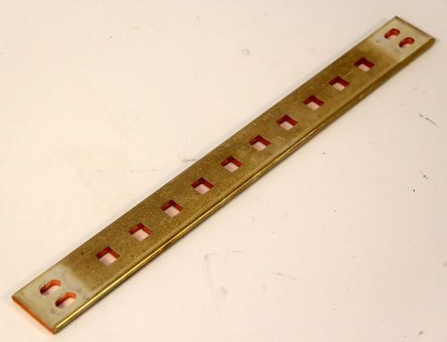 Tinned copper ground bus neutral connectivity bar strip 15 x 1 1/2&#034; for sale