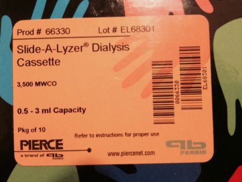 Pierce 66330 Slide A Lizer Dialysis Cassette 3500 MWCO 0.5-3ml 3.5K (7pcs)