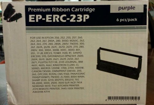 EPSON Compatible ERC-23 BLACK RIBBONS - 6 Pack