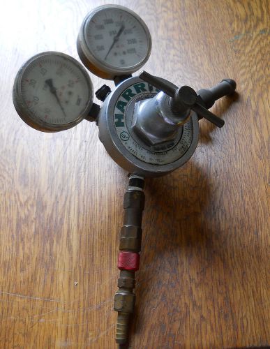 HARRIS  MODEL 92-100 MULTI-STAGE COMPRESSED GAS REGULATOR (use for steampunk)