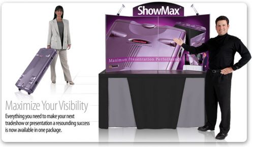 Booth Trade Show, 6 foot tabletop, Showmax brand display