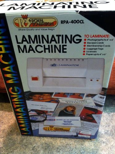 Laminating Machine RPA-400 CL by Royal Sovereign NIB