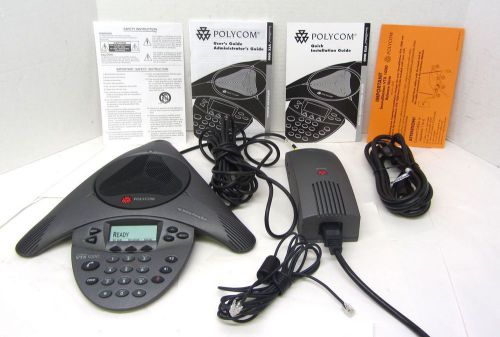 Polycom SoundStation VTX1000 2201-07142-601 Conference Phone + Power 53504