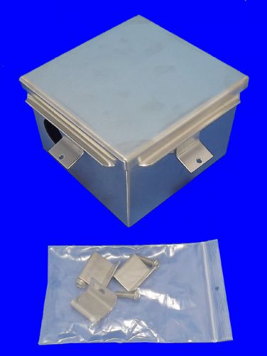 NEW Stainless Steel Enclosure 6&#034;X 6&#034;X 4&#034; Wall Mount Nema-4 Hinged Door/Avail QTY