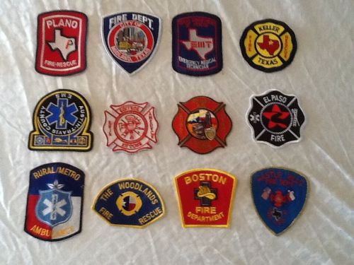 Firefighter, EMT First Responders, genuine uniform patches