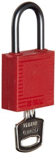 Brady 118954 Red  Brady Compact Safety Lock - Keyed Alike (6 Locks)