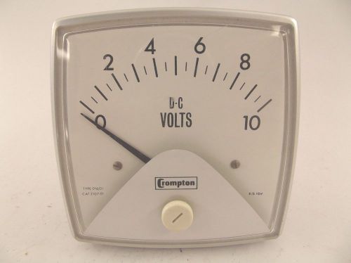 Crompton dc volts 0-10 panel meter type 016/01 style 210701 for sale