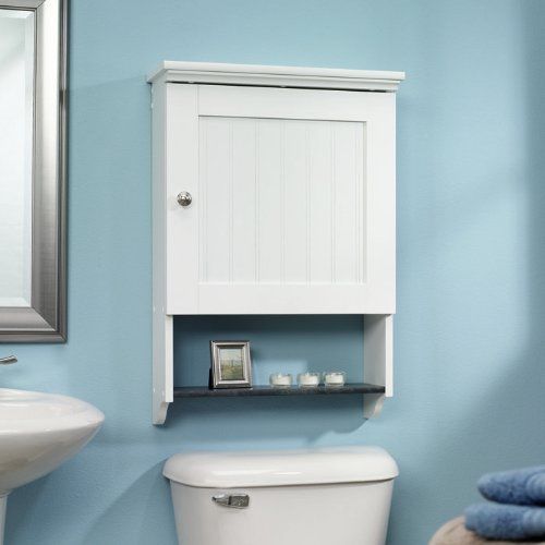Wall Cabinet Storage Shelving Bathroom Furniture Home Office Decor Toilet Baths