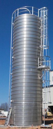11&#039; 6&#034; diameter x 60&#039; high spiral aluminum silo for sale