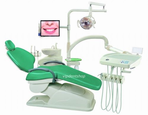 Computer Controlled Dental Unit Chair FDA CE Approved AL-398HA Soft Leather