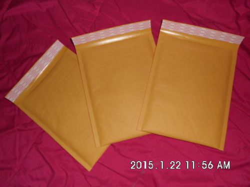 15 - 6.5x9 - Self Sealing, Kraft Bubble Mailers for DVDs, CDs etc. Free Shipping