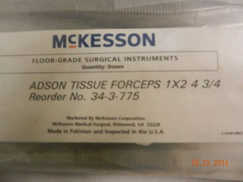 Adson Tissue Forceps, 4 3/4&#034;,1 x 2 Teeth