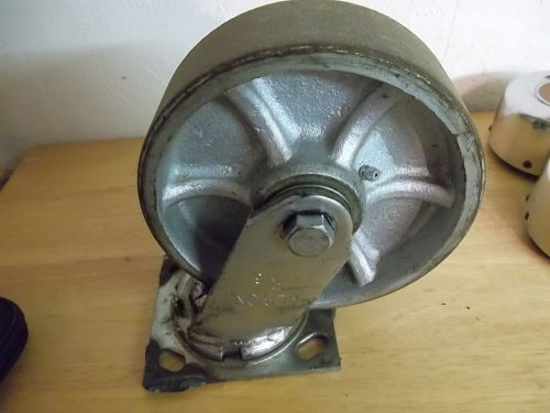 Used albion r6 6&#034; x 2&#034; swivel wheel caster castor. qty 1 for sale