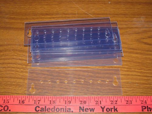 PVCA-clear ridged plastic mounting brackets 6.45&#039;&#039; long 2&#039;&#039; wide.