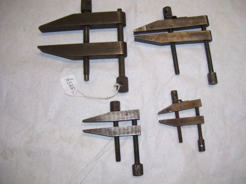 Parallel Clamps, (4) Machinist / Toolmakers Parallel Clamps, Various Sizes