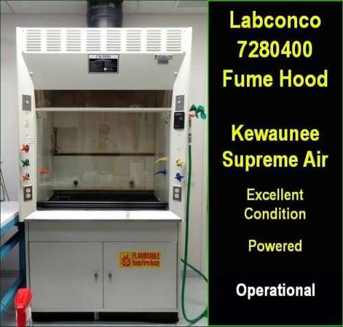 Kewaunee supreme air fume hood - 3&#039; - exhaust fan included for sale