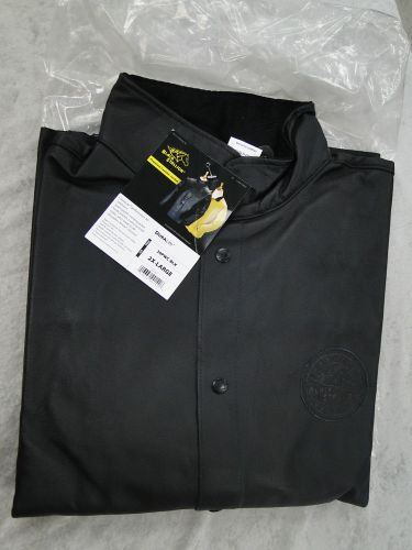 Black Stallion Premium Black Pigskin Duralite Welding Jacket - Size 2X-LARGE