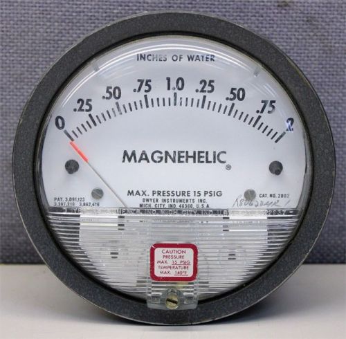 Dwyer 2002 Magnehelic 0-2.00&#034; w.c. H2O Pressure Gauge NEW NIB Magnahelic gage