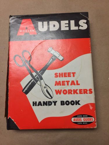 Audels sheet metal workers handy book hardcover 1967 printing dj free shipping for sale