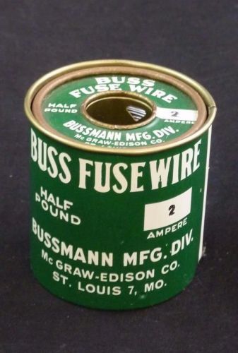 BUSS BFW-2 Fuse Wire .025&#034; Half Pound Spool 2 AMP Rating