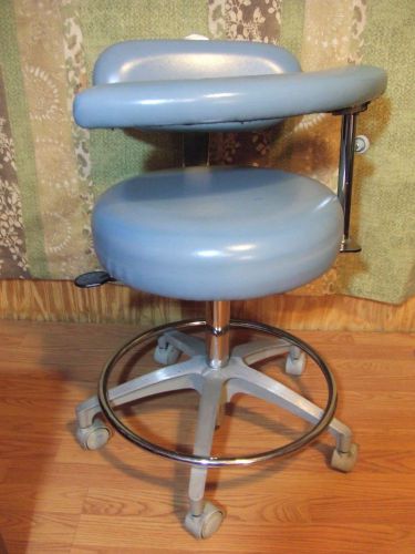 Dental/Dentist Assistance Medical Exam Metal Chair Stool Baltic Mist