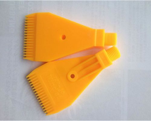 2pcs Yellow Plastic ABS Air Nozzle Air Knife 1/4&#039;&#039; H1 Blowing Nozzle