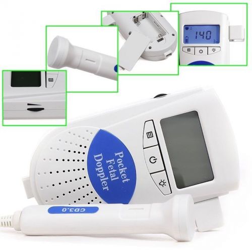 CE&amp;FDA with 3Mhz  probe FETAL DOPPLER Sonoline B baby HEART MONITOR+FREE SHIP