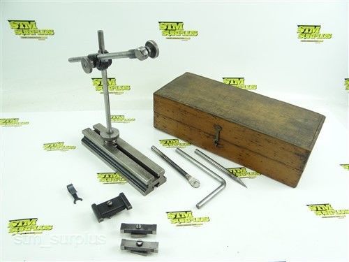 BROWN &amp; SHARPE SURFACE GAGE STAND W/ ACCESORIES &amp; CASE