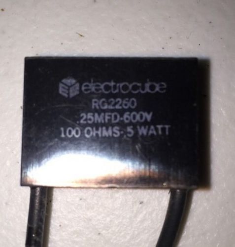 Electrocube RG2260 .25MFD-600v 100 Ohms-.5 Watt