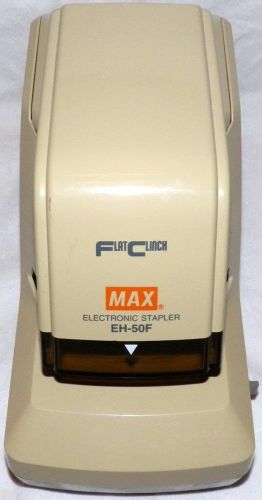 Flat Clinch Max Electronic Stapler EH-50F Up to 50 Sheets With Power Cord
