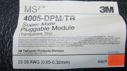 3M 4005 DPM/TR MS2 Super Mate Pluggable Module  34-7027-3236-2  22-28 AWG