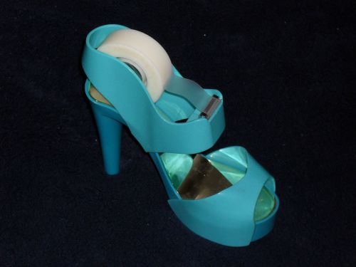 Women&#039;s BLUE Dress Pump/Heel/Shoe SCOTCH Tape Dispencer OFFICE DESK PAPER WEIGHT