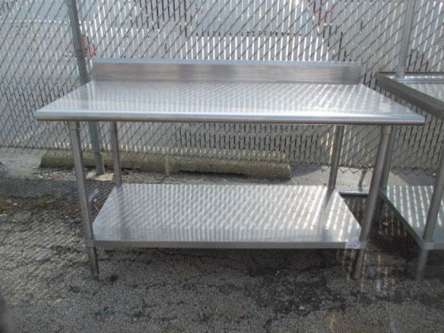 All Stainless Steel 5&#039; Work Table with Undershelf
