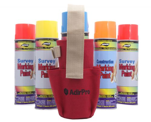 Adirpro aerosol spray can holder w/ pockets, surveying, forestry, outdoor, seco for sale