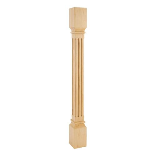 3-1/2&#034; Square x 35-1/2&#034; Fluted Post