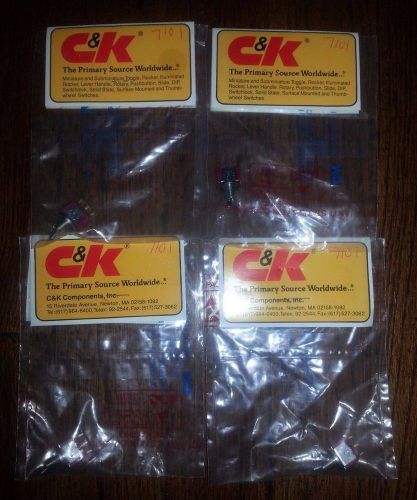 C&amp;K 7101 Toggle Switch (Lot of 4) Switches New Component