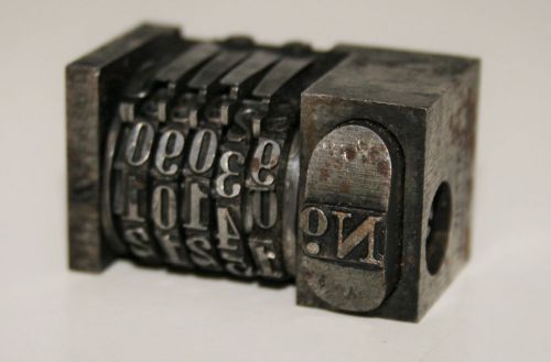Vintage WETTER Numbering Machine Nonpareil 1 #193944 Steampunk USA Made