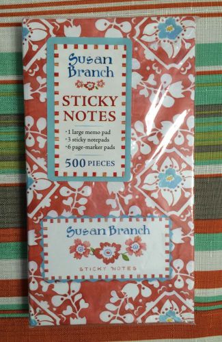 Susan Branch 500 Piece Notepad and Sticky Note Set NEW