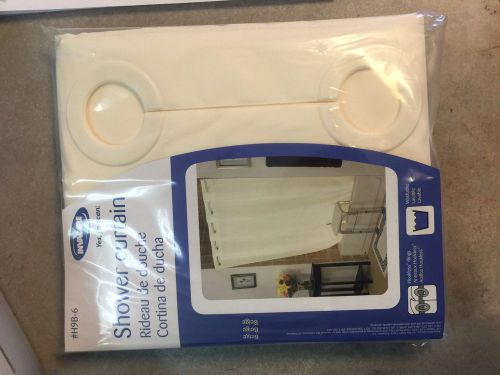 Invacare shower curtain, hookless rings, 71&#034;w x 74&#034;l, beige, h9b-6 for sale
