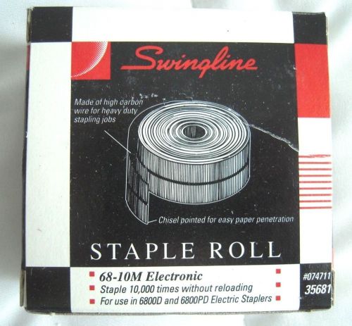 Swingline Staple Rolls Lot of 6 #35681 68-10M USA HTF Discontinued