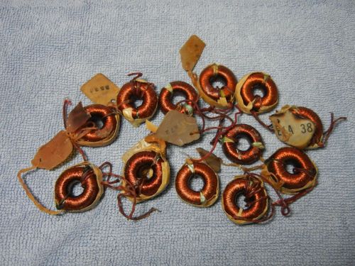 Lot of 12 telephone type toroids untested NR