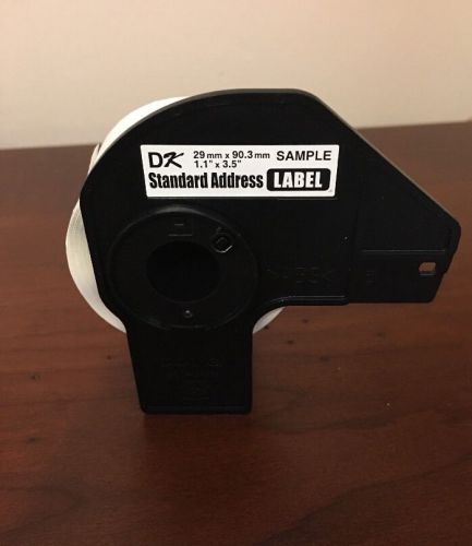 BROTHER DL-700 STANDARD ADDRESS SAMPLE LABLE THERMAL PRINTER ROLL 1.1&#034;x3.5&#034;