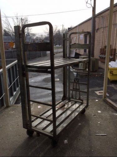 Stock cart commercial utility stocking used store warehouse backroom equipment for sale