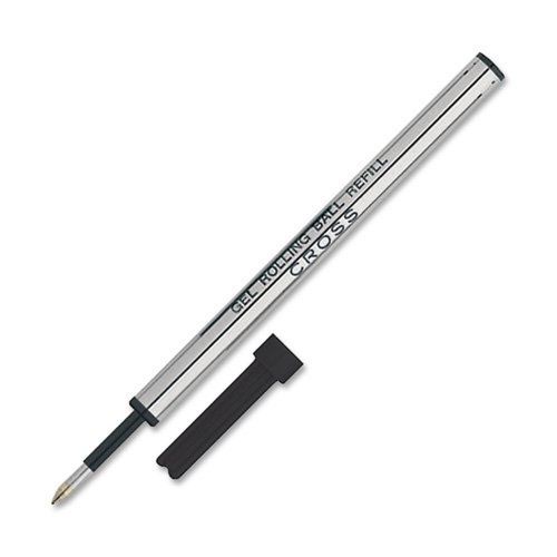Cross Black Gel Ink Rolling Ball Refill Four Pack for Selectip Pens - 4 Refills