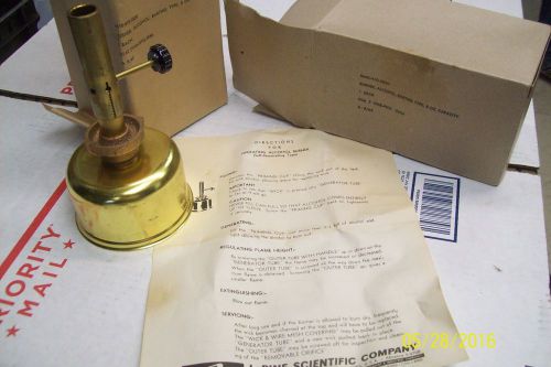 MILITARY ALCOHOL BURNER 8OZ  BARTHEL TYPE 1962 LaPINE SCIENTIFIC