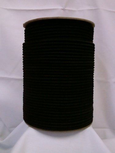 New 1/4&#034; x 100 FT Black Shock Cord. Rubber Strands w/ Abrasion Resistant Jacket